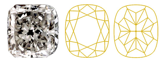 Cushion crushed ice diamant Diamantwisselkantoor Cushion-crushed-ice-diamant-Diamantwisselkantoor