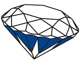 Lower-girdle-facet-van-een-diamant