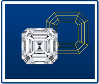 Asscher-geslepen-diamant Asscher-geslepen-diamant